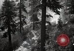 Image of U.S. Army motor transport convoy in picturesque mountains California United States USA, 1919, second 16 stock footage video 65675025560