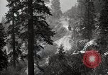 Image of U.S. Army motor transport convoy in picturesque mountains California United States USA, 1919, second 30 stock footage video 65675025560