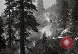 Image of U.S. Army motor transport convoy in picturesque mountains California United States USA, 1919, second 35 stock footage video 65675025560