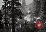 Image of U.S. Army motor transport convoy in picturesque mountains California United States USA, 1919, second 44 stock footage video 65675025560