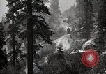Image of U.S. Army motor transport convoy in picturesque mountains California United States USA, 1919, second 45 stock footage video 65675025560