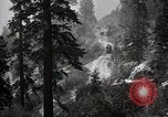 Image of U.S. Army motor transport convoy in picturesque mountains California United States USA, 1919, second 46 stock footage video 65675025560
