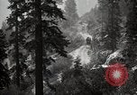 Image of U.S. Army motor transport convoy in picturesque mountains California United States USA, 1919, second 49 stock footage video 65675025560