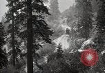 Image of U.S. Army motor transport convoy in picturesque mountains California United States USA, 1919, second 50 stock footage video 65675025560