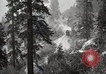 Image of U.S. Army motor transport convoy in picturesque mountains California United States USA, 1919, second 54 stock footage video 65675025560
