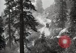 Image of U.S. Army motor transport convoy in picturesque mountains California United States USA, 1919, second 61 stock footage video 65675025560