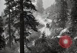 Image of U.S. Army motor transport convoy in picturesque mountains California United States USA, 1919, second 62 stock footage video 65675025560