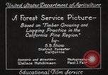 Image of Timber growing and logging California United States USA, 1931, second 13 stock footage video 65675025577