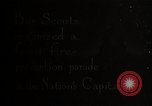 Image of Boy Scouts Washington DC USA, 1925, second 1 stock footage video 65675025588