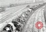 Image of Steam locomotives moving troop trains France, 1918, second 23 stock footage video 65675025590