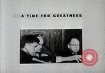 Image of John F. Kennedy presidential campaign advertisement United States USA, 1960, second 16 stock footage video 65675025596