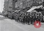 Image of French troops march in Liberty Loan Rally Detroit Michigan USA, 1918, second 3 stock footage video 65675025643