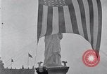 Image of Statue of Liberty replica Detroit Michigan USA, 1918, second 16 stock footage video 65675025645