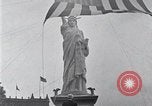 Image of Statue of Liberty replica Detroit Michigan USA, 1918, second 21 stock footage video 65675025645