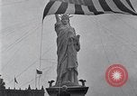 Image of Statue of Liberty replica Detroit Michigan USA, 1918, second 22 stock footage video 65675025645
