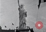 Image of Statue of Liberty replica Detroit Michigan USA, 1918, second 24 stock footage video 65675025645