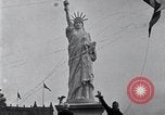 Image of Statue of Liberty replica Detroit Michigan USA, 1918, second 25 stock footage video 65675025645