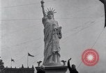 Image of Statue of Liberty replica Detroit Michigan USA, 1918, second 26 stock footage video 65675025645
