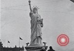 Image of Statue of Liberty replica Detroit Michigan USA, 1918, second 30 stock footage video 65675025645
