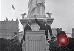 Image of Statue of Liberty replica Detroit Michigan USA, 1918, second 45 stock footage video 65675025645