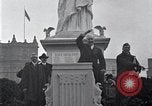 Image of Statue of Liberty replica Detroit Michigan USA, 1918, second 50 stock footage video 65675025645