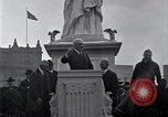 Image of Statue of Liberty replica Detroit Michigan USA, 1918, second 54 stock footage video 65675025645