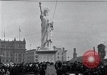 Image of Statue of Liberty replica Detroit Michigan USA, 1918, second 62 stock footage video 65675025645