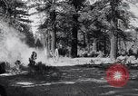 Image of large wheeled rig hauling cut logs United States USA, 1920, second 22 stock footage video 65675025658