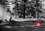 Image of large wheeled rig hauling cut logs United States USA, 1920, second 24 stock footage video 65675025658