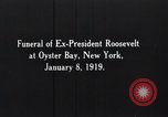 Image of Theodore Roosevelt funeral Oyster Bay New York USA, 1919, second 7 stock footage video 65675025668