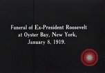 Image of Theodore Roosevelt funeral Oyster Bay New York USA, 1919, second 8 stock footage video 65675025668