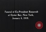 Image of Theodore Roosevelt funeral Oyster Bay New York USA, 1919, second 9 stock footage video 65675025668