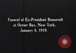 Image of Theodore Roosevelt funeral Oyster Bay New York USA, 1919, second 10 stock footage video 65675025668