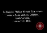 Image of William H Taft reviews World War 1 US Army troops Columbia South Carolina USA, 1918, second 11 stock footage video 65675025669