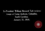 Image of William H Taft reviews World War 1 US Army troops Columbia South Carolina USA, 1918, second 12 stock footage video 65675025669