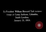 Image of William H Taft reviews World War 1 US Army troops Columbia South Carolina USA, 1918, second 13 stock footage video 65675025669