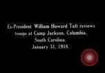 Image of William H Taft reviews World War 1 US Army troops Columbia South Carolina USA, 1918, second 15 stock footage video 65675025669