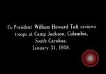 Image of William H Taft reviews World War 1 US Army troops Columbia South Carolina USA, 1918, second 18 stock footage video 65675025669