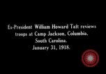 Image of William H Taft reviews World War 1 US Army troops Columbia South Carolina USA, 1918, second 19 stock footage video 65675025669