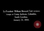 Image of William H Taft reviews World War 1 US Army troops Columbia South Carolina USA, 1918, second 20 stock footage video 65675025669