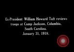 Image of William H Taft reviews World War 1 US Army troops Columbia South Carolina USA, 1918, second 21 stock footage video 65675025669