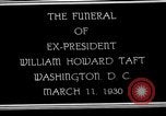 Image cortège funèbre du président William H Taft Washington DC USA, 1930, de la seconde 1 séquences d'archives historiques vidéo 65675025670