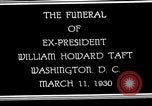 Image cortège funèbre du président William H Taft Washington DC USA, 1930, de la seconde 3 séquences d'archives historiques vidéo 65675025670