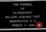 Image cortège funèbre du président William H Taft Washington DC USA, 1930, de la seconde 4 séquences d'archives historiques vidéo 65675025670