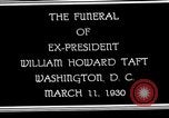 Image cortège funèbre du président William H Taft Washington DC USA, 1930, de la seconde 5 séquences d'archives historiques vidéo 65675025670