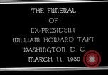 Image cortège funèbre du président William H Taft Washington DC USA, 1930, de la seconde 6 séquences d'archives historiques vidéo 65675025670