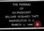 Image cortège funèbre du président William H Taft Washington DC USA, 1930, de la seconde 7 séquences d'archives historiques vidéo 65675025670