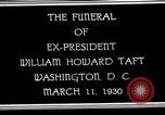 Image cortège funèbre du président William H Taft Washington DC USA, 1930, de la seconde 8 séquences d'archives historiques vidéo 65675025670