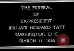 Image cortège funèbre du président William H Taft Washington DC USA, 1930, de la seconde 9 séquences d'archives historiques vidéo 65675025670