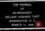 Image cortège funèbre du président William H Taft Washington DC USA, 1930, de la seconde 10 séquences d'archives historiques vidéo 65675025670